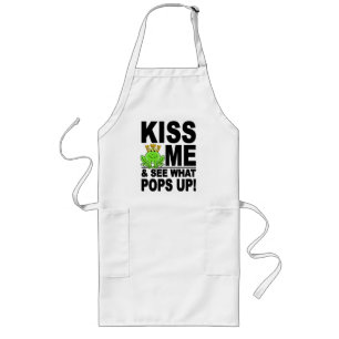KISS ME Frog Apron - kies stijl en kleur Lang Schort