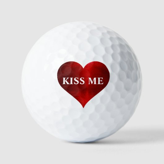 KISS ME Golf Balls Golfballen (Voorkant)