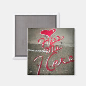 Kiss Me Here-Little Italy, NYC Magnet (Recto/Verso)