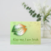 Kiss Me I am Irish - Carte postale (Debout devant)