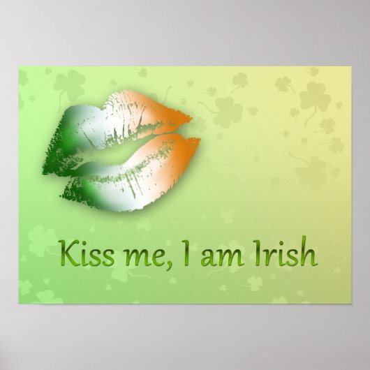 Kiss Me I am Irish - Poster (Devant)