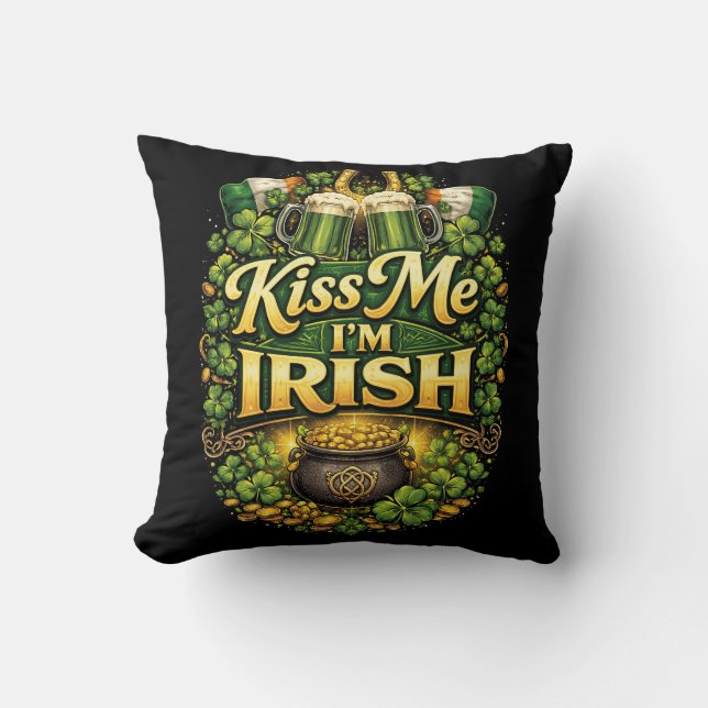 Kiss Me, I’m Irish Kussen (Voorkant)