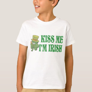 Kiss me Ik ben een Iers shirt