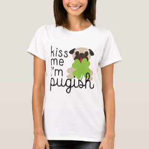 Kiss me Ik ben een sukkelachtige Sint Patricks Day T-shirt