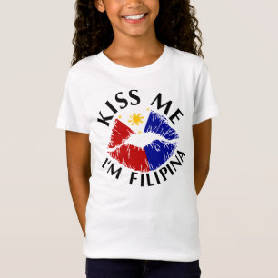 Kiss Me Ik ben Filipina T-shirt