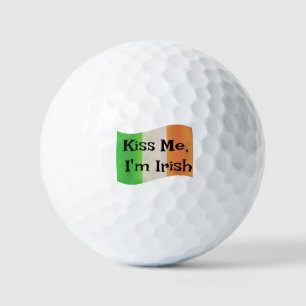 Kiss me, ik ben Iers: Grappig aangepaste Golf Ball Golfballen