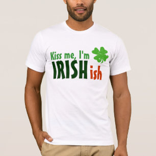Kiss me Ik ben Iers Iers-Iers T-shirt
