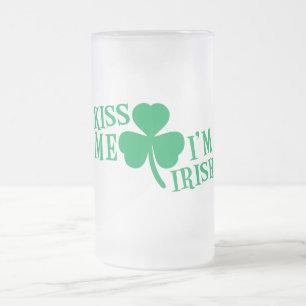 KISS me Ik ben Iers Matglas Bierpul