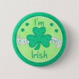 Kiss Me - Ik ben Irish Button Badge