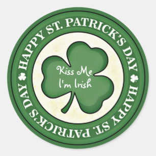 Kiss me Ik ben Irish Sticker
