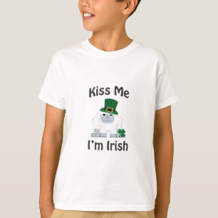 Kiss me Ik ben Irish Yeti T-shirt