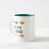 Kiss Me Ik ben niet de Drink Mok van Irish Funny P (Voorkant links)