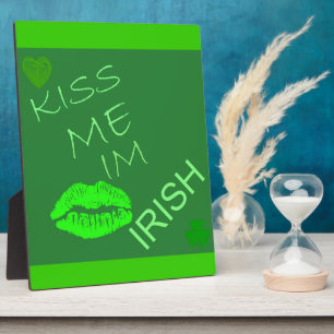 Kiss me Im Irish Fotoplaat