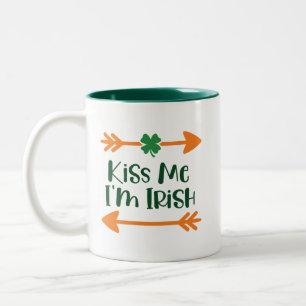 Kiss Me I'm Irish: Funny Paddy's Day Drink Mok