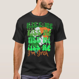 Kiss Me I'm Irish Funny St Patrick's Day 2025 - Ne T-shirt