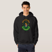 Kiss Me I'm Irish I St Patricks Day Shamrock Flag Hoodie (Voorkant volledig)
