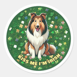Kiss Me I'm Irish Ronde Sticker