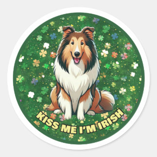 Kiss Me I'm Irish Ronde Sticker