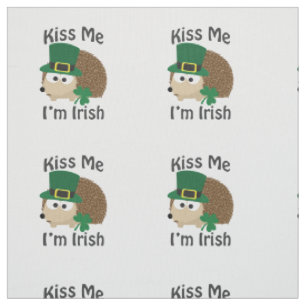 Kiss me Im Irish St Patricks Day Hedégel Stof