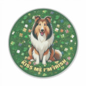 Kiss Me I'm Irish Sticker (Voorkant)