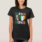 Kiss Me I'm Irish T-Shirt Saint Patrick Day (Voorkant)