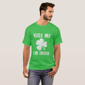 Kiss Me I'm Irish T-shirt - St Patrick's Day T-shi (Voorkant volledig)