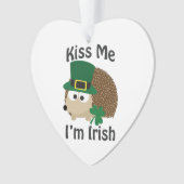 Kiss Me Im Jour de la Saint Patrick Irlandais Hedg (devant)