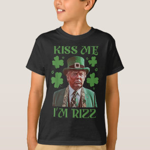 Kiss Me In Rizz Grappig Trump St Patricks Day Iers T-shirt