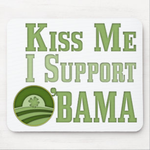 Kiss Me Irish Obama Muismat