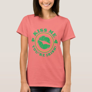 Kiss me, je bent Iers T-shirt