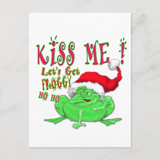 Kiss me laat Froggy pakken Briefkaart