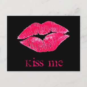 Kiss me Lips Briefkaart