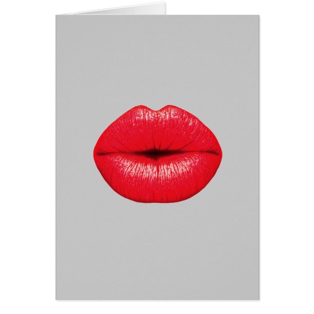 KISS me LIPS red mouth (Devant)
