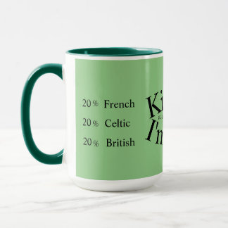 Kiss Me my DNA dit I'm Irish Mug