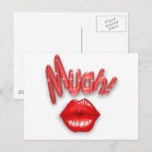 Kiss, muah briefkaart (Voorkant / Achterkant)