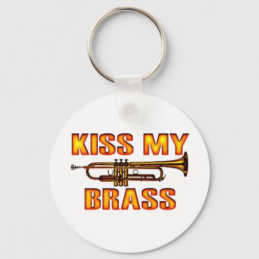 Kiss My Brass Sleutelhanger (Voorkant)