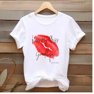 Kiss My Class Goodbye School University Afstudeerd T-shirt