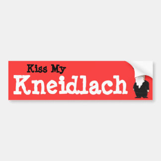 Kiss my Kneidlach ("Matza Balls") Bumpersticker