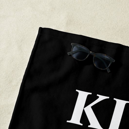 Kiss My Putt grappige golfhanddoek voor golfer Strandlaken (In situ)