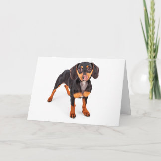 Kiss My Wiener Greeting Card Kaart