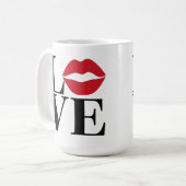 Kiss of Love : Red Lips Edition Mug (Devant gauche)