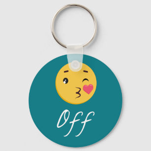 Kiss off Emoji Funny Trendy Popular Cute Sleutelhanger