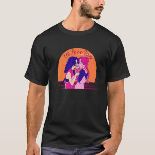 Kiss op Sunset Let Love Win T-shirt