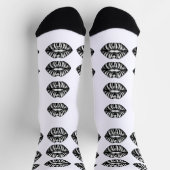 Kiss Pattern Crew Socks –  Lips Design for Women Sokken (Top)
