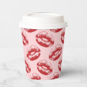 Kiss Print Papieren Bekers (Links)