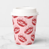 Kiss Print Papieren Bekers (Achterkant)