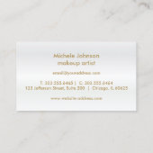 Kiss Proof Lips - Blue Glitter Visitekaartje (Achterkant)