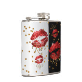 Kiss Red Lips Heupfles (Rechts)