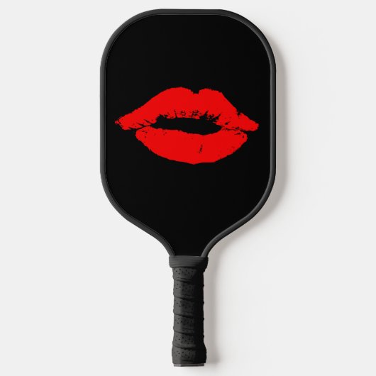 KISS RED LIPS VOOR HAAR PICKLEBALL PADDLES (Voorkant)