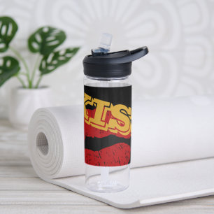 KISS retro waterfles, Rode Lippen - Liefde / Feest Waterfles